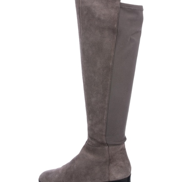 Michael Kors Suede Over the knee gray boots - Picture 2 of 4